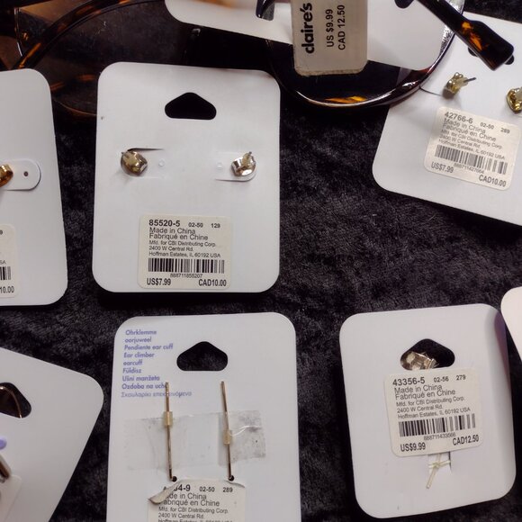 New Lot Claires Icing Animal Earrings Crawlers Necklace Rings Cat Eye Glasses - Picture 10 of 13